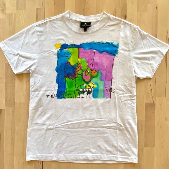 Teddy Fresh Unisex Teddy's Drawing Short Sleeve T-Shirt size XS NWOT NEW - Picture 1 of 7